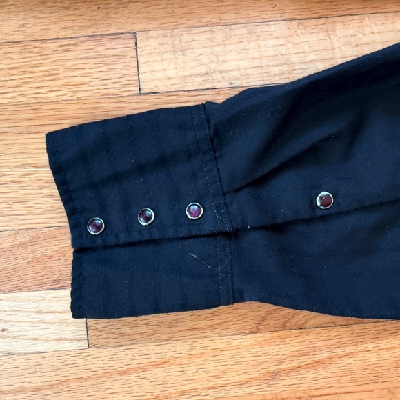 Vintage 90s Black Western Embroidered Shirt - Picture 5 of 8